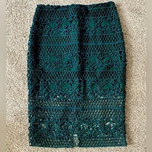 Crochet Lace Pencil Skirt